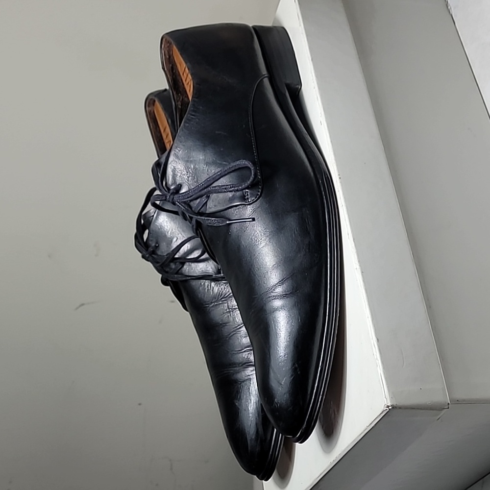 Maison Forte Stillwater black leather dress shoes size 11.5